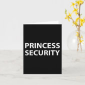 Princess Security Halloween Costume Dad Mannen Mat Kaart (Gele Bloem)