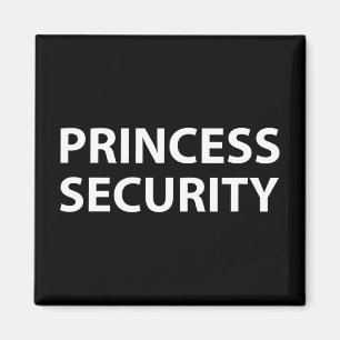 Princess Security Halloween Costume Dad Mannen Mat Magneet