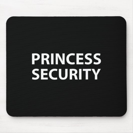 Princess Security Halloween Costume Dad Mannen Mat Muismat (Voorkant)