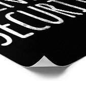 Princess Security Halloween Costume Dad Mannen Mat Poster (Hoek)