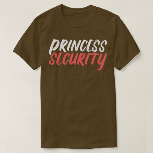 Princess Security Halloween Costume Dad Mannen Mat T-shirt (Design voorkant)