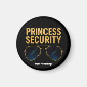 Princess Security Magical Halloween Verjaardagsfee Magneet (Voorkant)