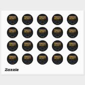 Princess Security Magical Halloween Verjaardagsfee Ronde Sticker (Vel)