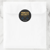 Princess Security Magical Halloween Verjaardagsfee Ronde Sticker (Tas)