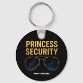 Princess Security Magical Halloween Verjaardagsfee Sleutelhanger (Voorkant)
