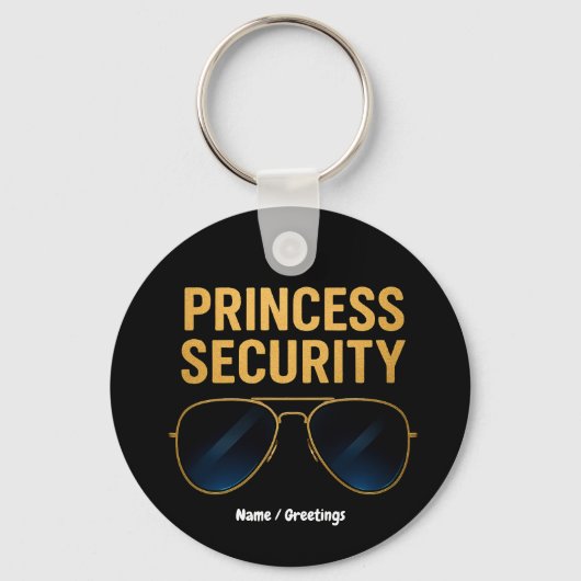 Princess Security Magical Halloween Verjaardagsfee Sleutelhanger (Voorkant)