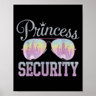 Princess Security Protection Retro Castle Mannen V Poster