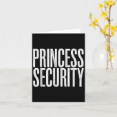 Princess Security Protection Retro Castle Vrouwen Kaart (Gele Bloem)