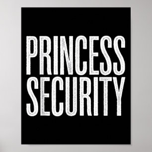 Princess Security Protection Retro Castle Vrouwen Poster