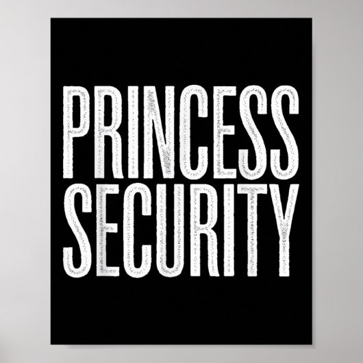 Princess Security Protection Retro Castle Vrouwen Poster (Voorkant)