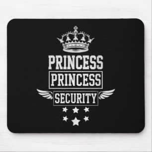 Princess Security Retro Verjaardag Papa Mama Jonge Muismat