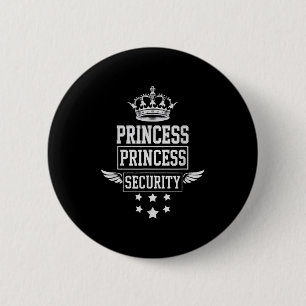 Princess Security Retro Verjaardag Papa Mama Jonge Ronde Button 5,7 Cm