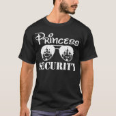 Princess Security Team Pap Mam Verjaardagsfeestje  T-shirt (Voorkant)