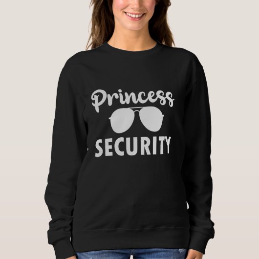 Princess Security Team Pap Mam Verjaardagsfeestje Trui (Voorkant)