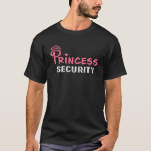 Princess Security Verjaardag Halloween Party Grapp T-shirt