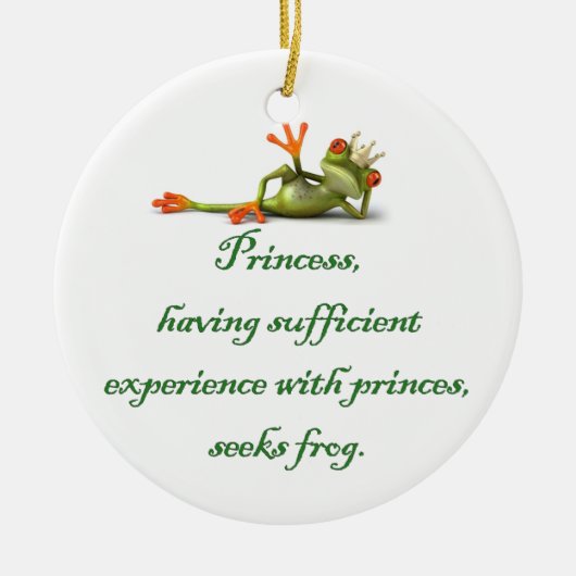 Princess Seeks Frog Ornament (Voorkant)