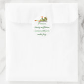 Princess Seeks Frog Round Sticker (Tas)
