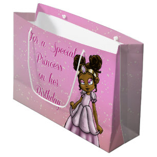 Princess Serena Birthday Gift Bag - Large, Glossy Large Cadeautasje