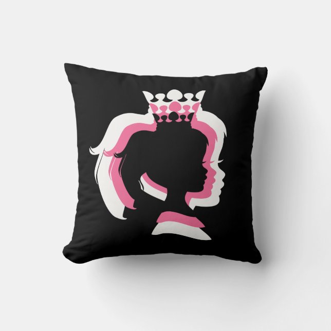 Princess Silhouette Pillow Kussen (Voorkant)