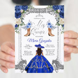 Princess Silver Navy Boots Charra Mis Quince 2 Kaart<br><div class="desc">Princess Silver Navy Boots Charra Mis Quince 2 Invitation Mis Quince Anos,  15e verjaardag</div>
