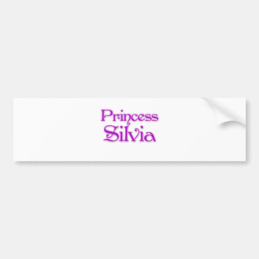 Princess Silvia Bumpersticker (Voorkant)