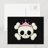 Princess Skull Briefkaart (Voorkant / Achterkant)