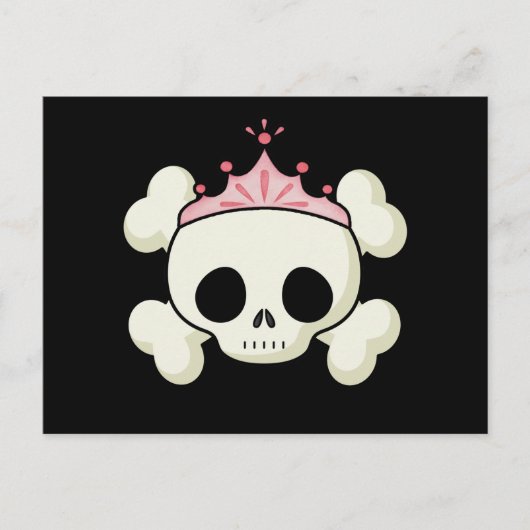 Princess Skull Briefkaart (Voorkant)