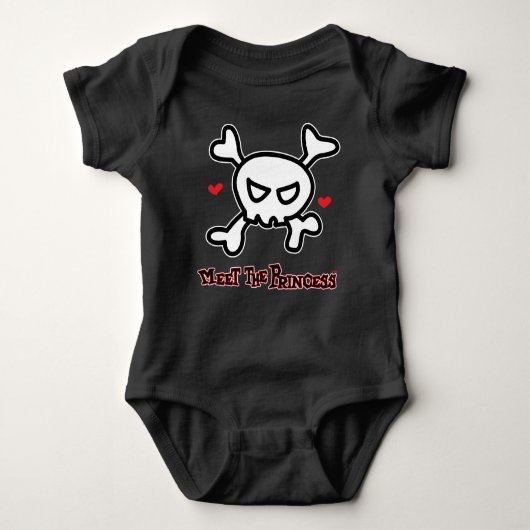 Princess Skull&Cross-Botten Romper (Voorkant)