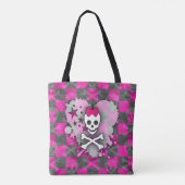 Princess Skull Heart Canvas tas (Achterkant)