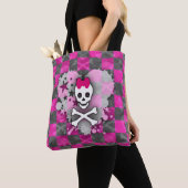 Princess Skull Heart Canvas tas (Dichtbij)