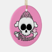 Princess Skull Keramisch Ornament (Rechts)