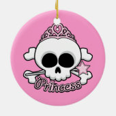 Princess Skull Keramisch Ornament (Achterkant)