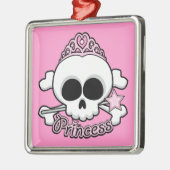 Princess Skull Metalen Ornament (Links)