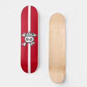 Princess Skull Persoonlijk Skateboard (Voorkant)