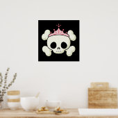 Princess Skull Poster (Keuken)