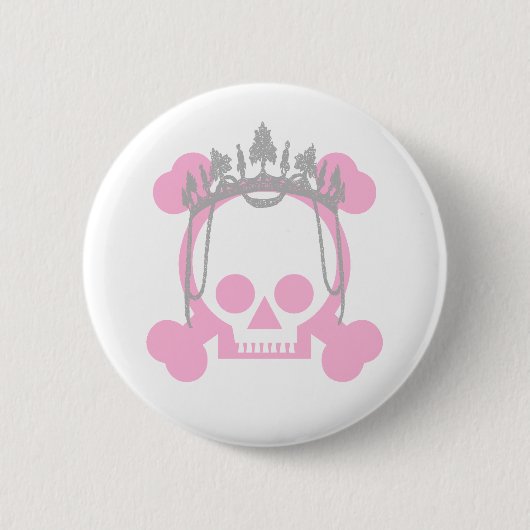 Princess Skull Ronde Button 5,7 Cm (Voorkant)
