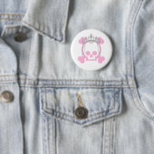 Princess Skull Ronde Button 5,7 Cm (In situ)