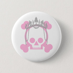 Princess Skull Ronde Button 5,7 Cm