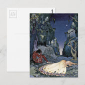 Princess Sleeping in Forest Briefkaart (Voorkant / Achterkant)