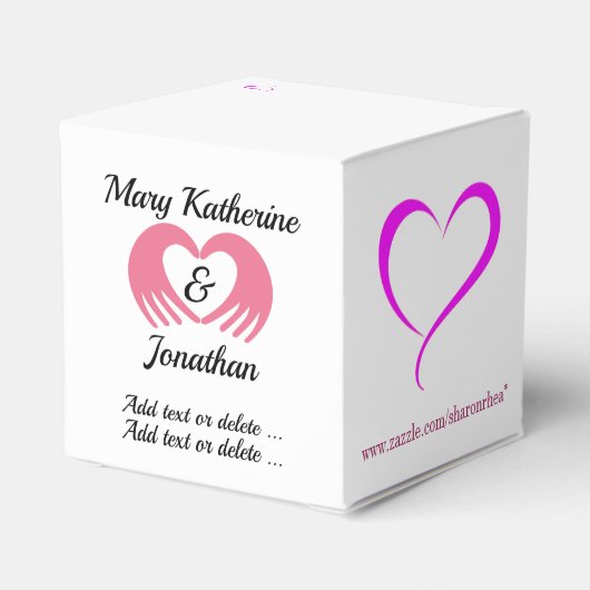 Princess Small Favor / Gift Box Bedankdoosjes (Achterkant)