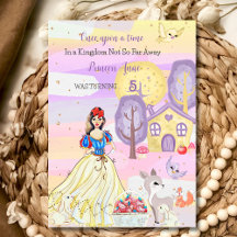 Princess Snowy Birthday Uitnodiging