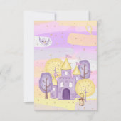 Princess Snowy Happy Birthday Wenskaart Bedankkaart (Achterkant)