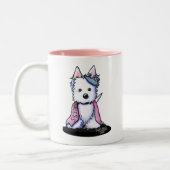 Princess Sparkleheart Westie Coffee Mok (Links)
