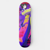 Princess speelt met vlinder. persoonlijk skateboard (Voorkant)