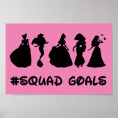 Princess Squad Goals Poster (Voorkant)