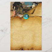 PRINCESS ST.GEORGE AND DRAGON, Parchment Monogram Briefpapier (Voorkant)