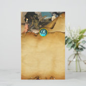 PRINCESS ST.GEORGE AND DRAGON, Parchment Monogram Briefpapier (Staand voorkant)