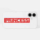 Princess Stamp iPhone 16 Hoesje (Achterkant horizontaal)