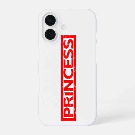 Princess Stamp iPhone 16 Hoesje (Achterkant)