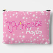 Princess star grafische roze witte douanenaam etui (Voorkant)